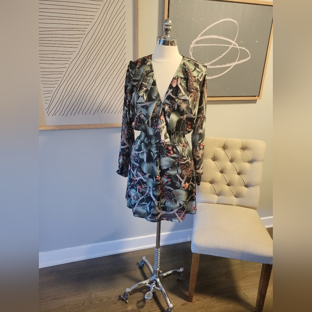 Green Printed Dress